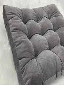 1PCS Large 55CM Corduroy Chair Pad Tatami Floor Cushion Solid Square Seat Cushion Tufted Thicken Pillow Seat - Multicolor - View 7