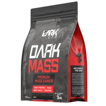 Hipercalorico Dark Mass 3kg Dark Lab - Whey Protein, Creatina, BCAA, Waxy Maize, Premium Mass Gainer - Chocolate Branco com Morango - Visão 3
