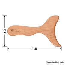 Wood Therapy Massage Tool Set For Body Sculpting Massage, Lymphatic Drainage And Muscle Pain Relief, Cellulite Sculpting Multi-Functional Massager - màu gỗ + Dụng cụ cạo đuôi cá - Xem 5