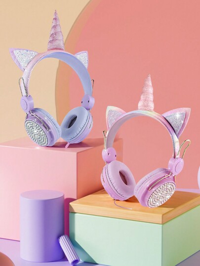 Unicorn Wired Headphones 3.5mm Computer Headphones