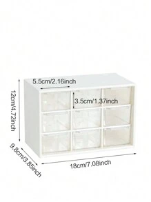 1入組多格文具收納盒 - 白色 - 查看 4