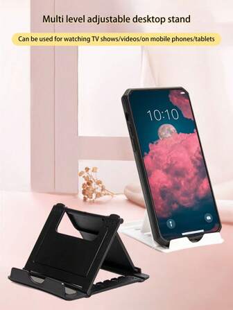 1 pieza Soporte ajustable y plegable para teléfono/tableta multifuncional y giratorio, soporte de escritorio de varios ángulos para transmisión en vivo compatible con iPhone, teléfonos Android, regalo de cumpleaños, familia, amigos, accesorio para teléfono, soporte para teléfono