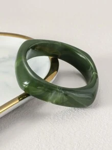 yhvmcl 1pc Asymmetrical Acrylic Translucent Bangle, Fashionable Bracelet For Women - A Bracelet - View 14