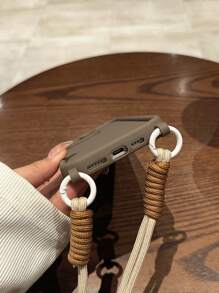Casing ponsel biasa - Coklat + tali - View 9