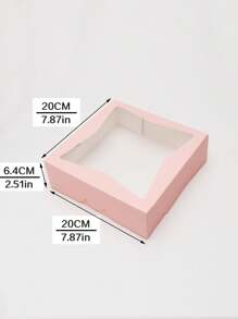 5pcs/10pcs/20pcs Transparent Food Storage Boxes, Suitable For Cakes, Pastries, Chocolates, Cookies, Parties, Birthday, Wedding, Easter