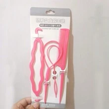 Hair Styling Tool Set With Bun Maker, Hair Pins, Hair Clips, And Hair Ties