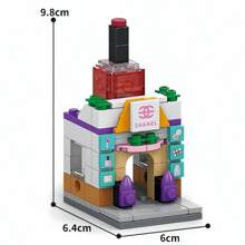 1set ABS City Street Scene Mini Building Blocks, DIY Pet Store Street Scene Toy, Birthday Holiday Gift, Creative Home Decor, Interesting Small Building Challenge Toy, Develops Hands-On And Thinking Skills, Building Blocks Set, DIY Creative Home Decor Room Decoration Toy Educational STEM Toy, Adult Building Blocks Set Gift, Suitable For Holiday Gifts Birthday Gifts Gift-Giving Christmas New Year Valentine's Day Mother's Father's Day Gifts