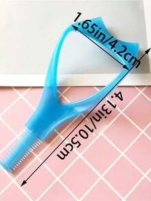 1pc Multi-Function Eyebrow/Eyeliner/Eyelashes Stencil Kit, Beginner Eyebrow Shaper Template, Makeup Tool For Travel & Everyday Use - Multicolor - View 7