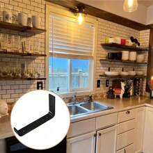 5x Shelf Brackets Rustic Heavy Duty Industrial Scaffold Board Shelf Wall Bracket - Black - View 7