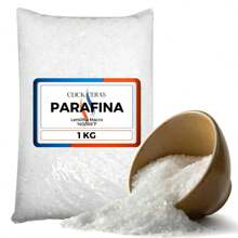 Parafina Lentilha 1 kg para fabricação de velas - Branco - Visão 3