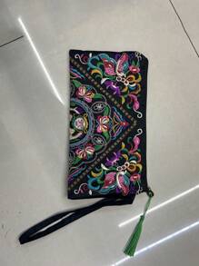 Mẫu hoa ngẫu nhiên Dây kéo túi dây kéo - Nhiều màu - Xem 3