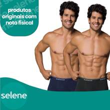 Kit With 4 Men's Boxer Briefs Adult Selene With Elastic Waistband In Soft Cotton With Elastane - 紫紅色 - 查看 7