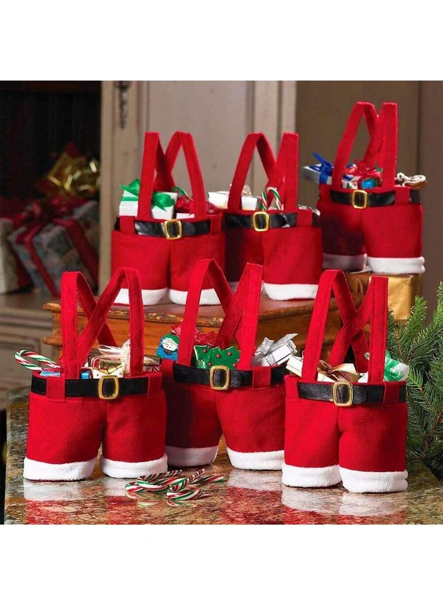 1 chiếc quần ông già Noel Túi đựng kẹo quà tặng bánh quy Giáng sinh nhỏ gọn và di động Thích hợp cho tiệc Giáng sinh, tiệc chiêu đãi và đám cưới Túi đựng chai rượu Đồ trang trí Giáng sinh Đồ trang trí Giáng sinh Quà tặng Giáng sinh Giấy gói quà Giáng sinh Đồ dùng cho tiệc Giáng sinh Túi đựng quà Giáng sinh Túi Giáng sinh Nhãn dán Giáng sinh - Nhiều màu - Xem 1