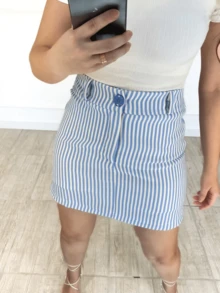 Women Skirts - 藍色 - 查看 2