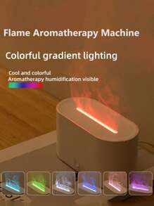 1 pièce Humidificateur à flamme colorée, diffuseur d'arômes, humidificateur à brouillard froid, humidificateur à ultrasons avec lumière à flamme LED, convient pour la maison, le bureau, la chambre à coucher, cadeau parfait