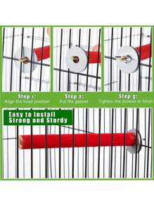 1pc Parrots Colored Sanding Station Bars With Grinding Claw Stick,Pet Birdcage Standing Rod Toy,Birdcage Accessory,Grinder,Bird Training Supplies,Perches Stand,For Parrot, Thrush And Peony Bird To Bite And Grind Their Beaks And Claws, Bird Perching Stand Accessory,Small Parrots, Parakeets, Cockatiels, Lovebirds Chewing Stick,Random Color - Multicolor - View 6