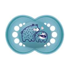 Blue Natural Rubber Pacifier (+6 Months) Double - Mam - Màu xanh lam - Xem 2