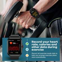 LIVLOV Body Temp Monitor Smart Watch For Men/Women/Elderly, 1.91'' HD Screen Activity Trackers With Wireless Calling/ Sleep Monitor/ 320*386 Screen Resolution/ Respiratory Training/ 100+Sprots, Smartwatch Compatible With Android IOS - Black - View 9