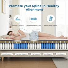 Inofia Mattress,12 Inch Memory Foam Mattress With Stellar Pocket Sprung, Mattress With Airy Fabric, The Imperial Collection - Brown - View 9