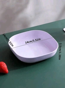 1/6/12件餐具套装盘子塑料盘子吐骨盘小吃盘餐桌垃圾盘渣盘