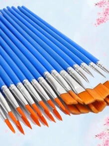 Cọ sơn dầu bằng sợi nylon, Bút đánh dấu sơn, Bút vẽ kỹ thuật số để phác thảo, Graffiti, Tô màu, Màu nước - Màu xanh lam - Xem 2