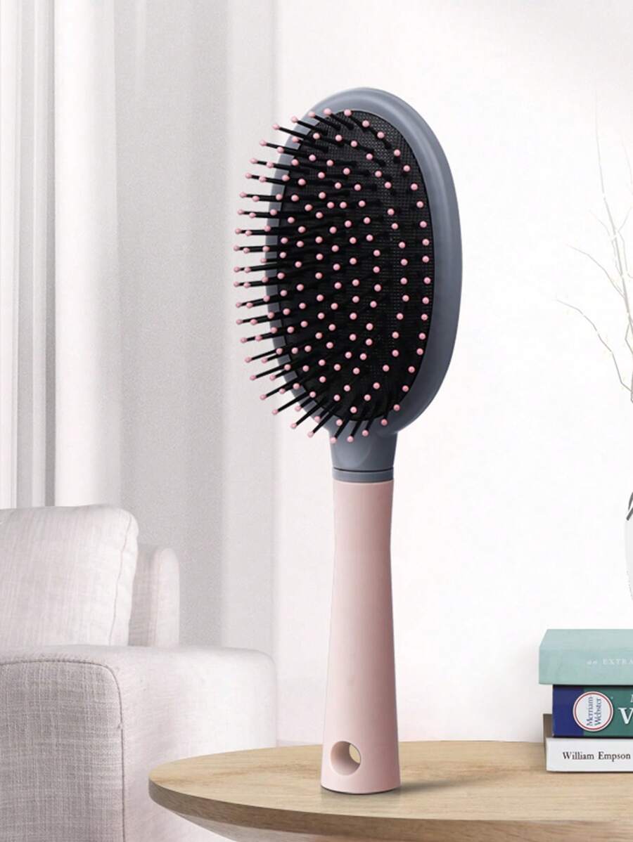 KH fashion comb 1 Pieza Peine De Cojín De Aire Para Masajes Y Desenredante, Cepillo Para Desenredar Con Asa Y Cerdas Ultra Suaves Para Todos Los Tipos De Cabello (húmedos, Secos Y Dañados) - Para Mujeres & Hombres, Cuidado Del Cabello (color Rosa),herramientas para el cabello peines peine pelo cepillo pelo de peines cepillo pelo - Rosa - Ver 1