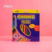 Set de 12/24 lápices de colores premium - mina 2B, ligeros, grosor de talla grande de 2mm, para artistas y estudiantes, ideales para dibujar, colorear y regalar, lápices de colores, lápices, lápices de colores, lápices de colores, regreso a la escuela