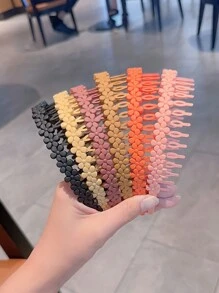 多件儿童简单百搭波浪形塑料带齿头带