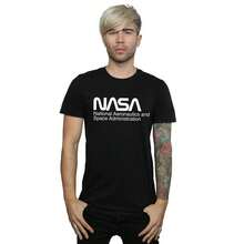 NASA Mens Logo One Tone T-Shirt (Black) - Black - View 2