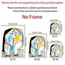 1 件毕加索绘画 KISS 海报、帆布印刷画、复古壁画、客厅家居装饰、无框、房间海报、帆布壁画、家居装饰、现代房间装饰美学、乡村风格墙壁装饰、浴室厨房客厅卧室办公室装饰