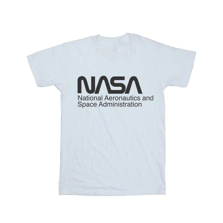 NASA Mens Logo One Tone T-Shirt (White) - White - View 1