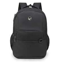 Reinforced Executive Men's Backpack With Anti-Theft Notebook Compartment With Password And USB Cable Output - màu đen - Xem 1