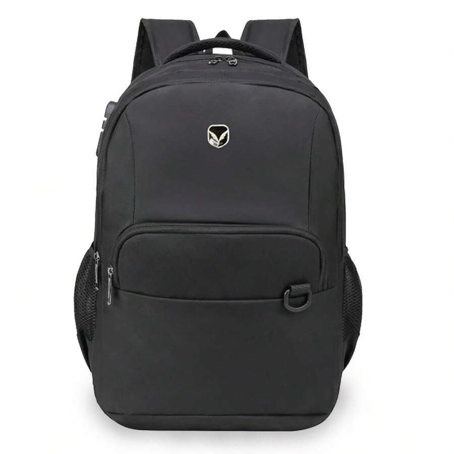 Reinforced Executive Men's Backpack With Anti-Theft Notebook Compartment With Password And USB Cable Output - màu đen - Xem 1