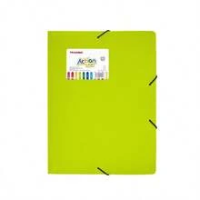 Set da 4 Cartelline colorate, per documenti scolastici, conservazione di certificati con fasce elastiche - Multicolore - Visualizzare 8