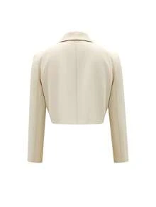 Wiosenno-jesienna prosta jednorzędowa marynarka w jednolitym kolorze