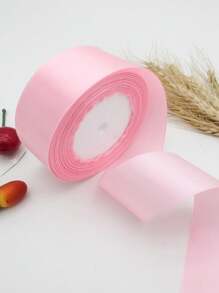 5 Pièces Ruban De Satin Ruban De Tissu Décoration De Gâteau De Mariage Diy Ruban De Craft Rose Emballage De Cadeau Ruban De Décoration De Fête Pour Mariage, Fête Des Mères, Saint-valentin, Bouquet, Emballage De Cadeau