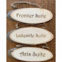 Personalised Log Slice Hanging Door Plaques Sign - Choose Your Own Message Gifts Birthday Graduation