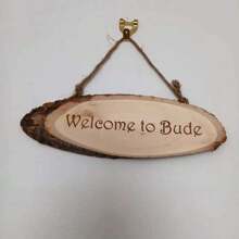 Personalised Log Slice Hanging Door Plaques Sign - Choose Your Own Message Gifts Birthday Graduation