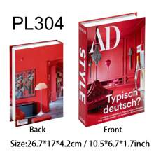 1 件可打开的仿书收纳盒，豪华假书套装家居装饰，书架形展示架，创意摄影道具最佳礼物 - 彩色 - 查看 10