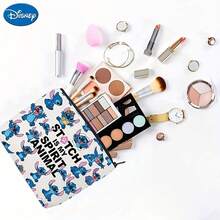 POTDEMIEL 1Pc Stitch Spirit Animal Makeup Pouch - Cute Multifunctional Zipper Bag With Soft Fabric, Spacious Interior, Zipper - Perfect For Women, Travel, And Everyday Use Hangers - Multicolor - View 7