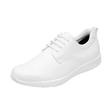Zapato Clínico Piel Blanco Confort  Hombre Doctor Enfermero 702 - Blanco - Ver 1