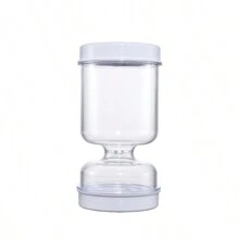 1pc Dry-Wet Divided Kimchi/Olive Storage Container With Tong'