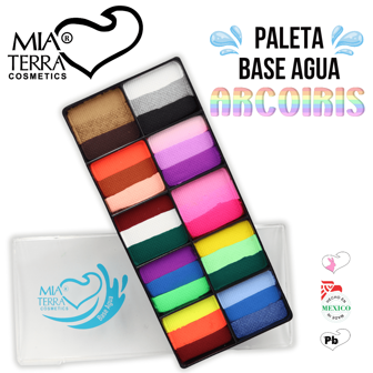 MIA TERRA COSMETICS Paleta Body Paint base agua para maquillaje de fantasía