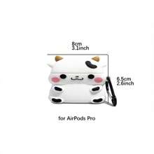 Boba Tea Cow Panda Case Compatible With Airpods 1&2,Pro Second Generation,Soft Silicone 3D Cute Funny Cool Fun Cartoon Character Kawaii Fashion Cover With Keychain Compatible With Apple Air Pod Gen 2 & 1, Cow/Panda