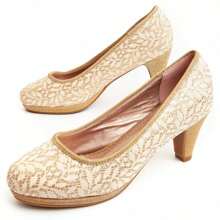 Montevita UNNE51 COMFORTABLE HEEL SHOE - Beige - View 1