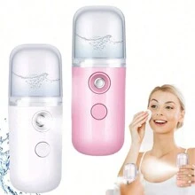 迷你面部蒸汽机喷雾器 USB 加湿器保湿护肤美容工具女士 - 白色 - 查看 1