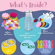 Kit de artesanato de flores para crianças Artesanato para meninas de 6 anos ou mais Faça seu próprio buquê de flores com botões e flores de feltro, Arte em vaso e artesanato para crianças - Atividade faça você mesmo Presente de aniversário de Natal para meninas de 6, 7, 8, 9 e 10 anos Artesanato Fio de ferro Botão Feltro Buquês Kit, Artes e ofícios, Artes e ofícios para crianças, Artesanato para crianças, Artes e ofícios, Artes e ofícios para crianças, Artesanato para crianças