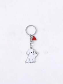 1pc Metalen schattige cartoon gelukszak hanger minnaar cadeau dier mooie huisdier hond sleutelhanger metalen auto sleutelhanger voor vrouwen beste vriend charme