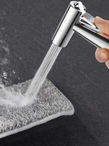 Ducha Higiênica Para Banheiro Completa Luxo Metal Inox núcleo da válvula de cobre 1,2m Chuveirinho Privada Promoção - Prata - Visão 4