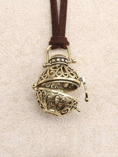 Hollow Out Ball Charm Necklace